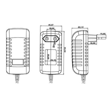 12V1A power adapter with ETL FCC DOE certificates for air purifier - 图片 6